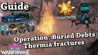 Warframe  Operation Buried Debts  Thermia fractures Guide [upl. by Lehman]