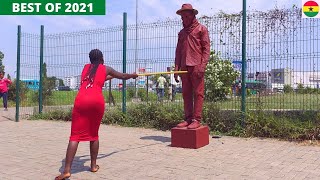 😂😂😂BEST OF 2021 SCARE PRANKS 2  Statue Angry Dog  Bushman Pranks [upl. by Benia]