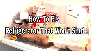 How to Fix a Refrigerator Door That Isn’t Shutting Properly [upl. by Akinhoj650]