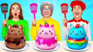 Me vs Grandma Cooking Challenge  Fantastic Kitchen Recipes by Multi DO Smile [upl. by Nelra]