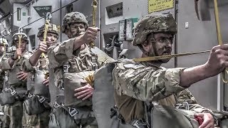 Jumping Out Of Planes US Army Paratroopers Jump Exercise [upl. by Bilac26]