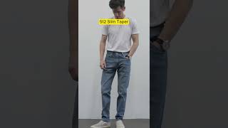 Every Levis Jeans Fit Compared levis jeans levis501 mensfashion [upl. by Leboff]