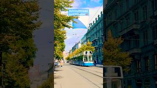 Zurich Switzerland 🇨🇭 Zürich Bahnhofstrasse shortsfeed travel explorezurich visitzurich [upl. by Ynahpets129]