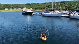 KAYAKING AT PORTAVADIE  PORTAVADIE LOCH FYNE [upl. by Selry166]