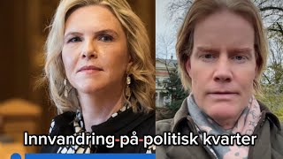 Innvandringsdebatt – Sylvi Listhaug og Tonje Brenna på politisk kvarter nrk 11 november 2024 [upl. by Ynneg303]