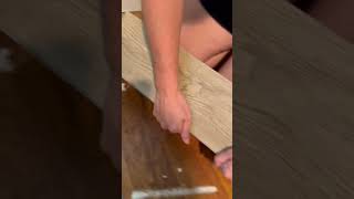 How to Measure and Cut LVP  Score and Snap Luxury Vinyl Plank  no power tools needed 🙌🏼 [upl. by Malynda]