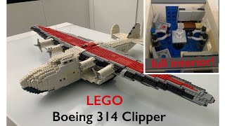 Lego Boeing 314 Clipper full interior and working engines [upl. by Leitao999]