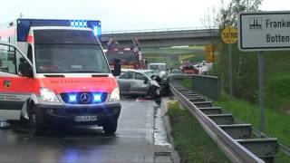 Frankenberg Drei Tote bei schwerem Verkehrsunfallmpg [upl. by Scrogan]