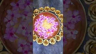 Navratri aarti thali Navratri decoration ideas  Diwali decoration [upl. by Akineg]