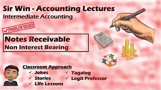 Lecture 04 Non Interest Bearing Notes Receivable Receivable Accounting Intermediate Accounting [upl. by Tiloine]