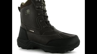 Обзор Зимние ботинки Karrimor Casual Mens Snow Boots [upl. by Pallaten]