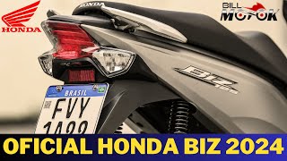 OFICIAL HONDA BIZ 2024 Preço cores e detalhes dos modelos 125 e 110i [upl. by Anahpos]