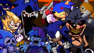 VS SONICEXE ROUND 2  ALL SECRET SONGS  SONICEXE PC PORT LORD X SANICEXE FLEETWAY SONIC ETC [upl. by Dustin]