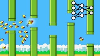 AI Learns to play Flappy Bird [upl. by Ecnatsnok]