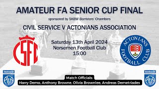 LIVE Amateur FA Senior Cup Final  202324 Season [upl. by Argyle]