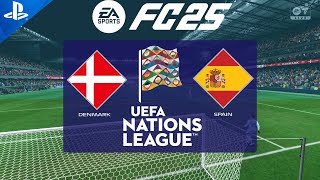 FC 25  Denmark vs Spain  Nations League 2024  PS5 Full Match [upl. by Iphigenia991]