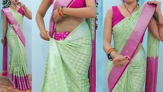 Saree draping mistakes for beginners  how to wear banarahi silk saree perfectly tips amp tricks [upl. by Ettenna]