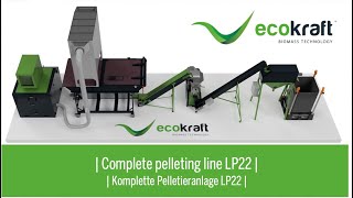 ECOKRAFT  Complete pelletizing line LP22 [upl. by Ainotal]