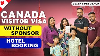 CANADA VISITOR VISA WITHOUT SPONSOR ON HOTEL BOOKING  CANADA  THE VISA OFFIC [upl. by Einaffets365]