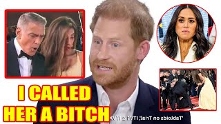 Harry Angrily Slaps George Clooney For Humiliating Meg At Venice Film Festival I CALLED HER A BTCH [upl. by Niwrek305]