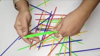 MIKADO  HOW TO PLAY  RULES  REVIEW N DEMO  Pick up Sticks Game  90s Best Kids game [upl. by Egroej359]