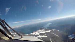 Sogndal Airport approach  King Air [upl. by Dodie11]