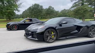 C8 Z06 VS Hellcat Redeye  Roll Race [upl. by Willie]