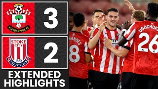 EXTENDED HIGHLIGHTS Southampton 32 Stoke City  Carabao Cup [upl. by Repsihw351]