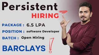 BIggest Hiring  persisteNT  Barclays  Razorpay Hiring  All batches apply  wwwdataTpointcom [upl. by Dodds]