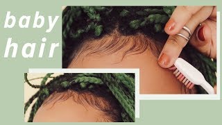 BABY HAIR TUTORIAL  Estilização Para Crespo e Cacheado [upl. by Sualokin]