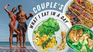 What I Eat in a Day FITNESS COUPLE [upl. by Nemrak]