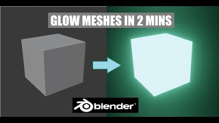 How to Glow Objects  Blender Beginner Tutorial [upl. by Suixela]