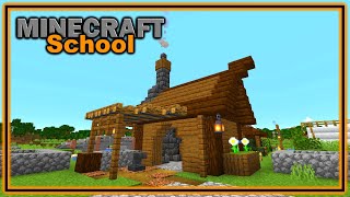 How to Build an Armourer Workshop  Minecraft School  Tutorial Lets Play  Lesson 40 [upl. by Edieh]