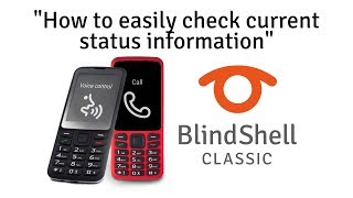 How To Quickly Access The Status Menu  BlindShell Classic Tutorials [upl. by Annaiuq587]