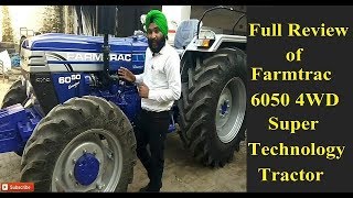 Farmtrac 6050 4x4 Tractor Review [upl. by Nirrad]