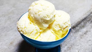 Custard Ice Cream Recipe  How to Make Custard Ice Cream  Custard Powder Ice Cream Recipe [upl. by Tristas]