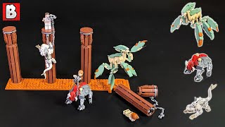 LEGO Custom Geonosian Arena Mosters Minifigure Scale Acklay Reek and Nexu [upl. by Edlihtam]