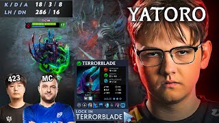 Yatoros LAST PICK Terrorblade absolutely DESTROYS RANK2 423 amp MC [upl. by Enomsed]