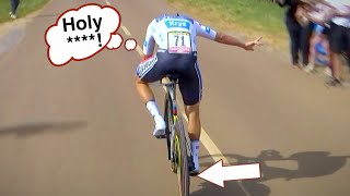 Remco Evenepoel Thinks Rear Tyre EXPLODED in Time Trial  Tour de France 2024 Stage 7 [upl. by Leidba142]