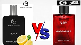 THE MAN COMPANY BLACK PERFUME VS BEARDO GODFATHER  Which is best [upl. by Cecilio]