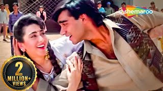 Tujhko Bahon Mein  Jigar Songs  Ajay Devgan  Karishma Kapoor  Hindi Romantic Song [upl. by Reuben]