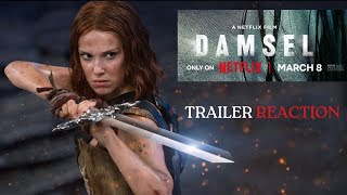 DAMSEL OFFICIAL TRAILER REACTION trailerreaction trailerreview damsel netflix moviereaction [upl. by Gustavus95]