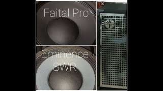 Faital Pro vs Eminence SWR in SWR Goliath 4x10 Cab [upl. by Githens]