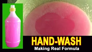 TRANSPARENT HAND WASH MAKING WITH MEASUREMENTS [upl. by Raval554]