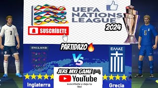 Inglaterra vs GreciaUEFA Nations League 2024 Partidazoo🔥 [upl. by Prisca]