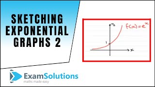 Sketching exponential graphs 2  ExamSolutions [upl. by Roche]