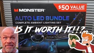 Monster Electronics  Car Interior LED Bundle  Review [upl. by Leahcimdivad]