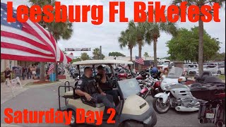 Leesburg Florida Bikefest  Saturday Afternoon at Bikefest Day 2 [upl. by Ibbob]