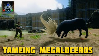 Tameing Megaloceros  Ark Survival Evolved Gameplay In Tamil  Tame Megaloceros MR VV [upl. by Ronalda]