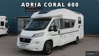 Adria Coral Axess 600 SL Motorhome For Sale at Camper UK [upl. by Lledra]